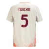 Officiële Voetbalshirt AS Roma Ndicka 5 Uit 2024-25 - Heren